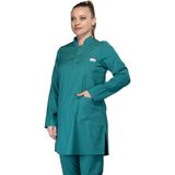 Sariçiyil Tekstil Ameliyathane Yeşili Tesettür Hastane Forması (Kadın Tek Üst) - 2XL