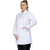 Sarıçiyil Tekstil Beyaz Alpaka Tesettür Hastane Forması (Kadın Tek Üst) - XL