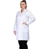 Sarıçiyil Üniforma Kadın Klasik Yaka Doktor Hemşire Eczacı Öğretmen Laboratuvar Önlük - (Alpaka Kumaş-Boy 90CM.) - XL