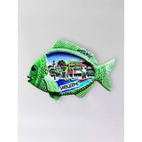 Sarıgerme Polyester Kabartmalı Magnet 8,5 X 6 Cm Dekoratif Hediyelik Buzdolabı Süsü (Kod:1748)