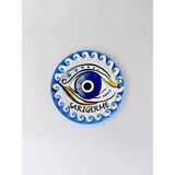 Sarıgerme Temalı Polyester Kabartmalı Nazar Magnet Çap: 7 Cm – Dekoratif Hediyelik Buzdolabı Süsü (Kod:1229)
