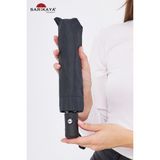 Sarıkaya Tam Otomatik Rüzgarda Kırılmayan Fiber Unisex Şemsiye 8 Telli Siyah