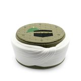 Sarıkhane Hac Umre Sarığı - Beyaz Kumaş - Yeşil Takke - Düz Sarım - Mekke-Medine - 7 metre (56 Cm)