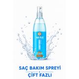 Sarıkız Çift Fazlı Fön Suyu Saç Bakım Spreyi – Elektriklenme Karşıtı, Kolay Tarama ve Parlaklık | 400 ml