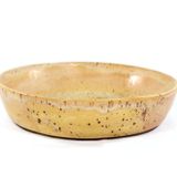 Sarımsı Kahve Terra Yemek Tabağı Medium