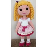 Sarışın Şeker Bebek Amigurumi Organik Oyuncak