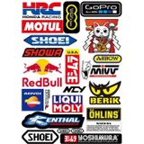 Sarissa Araba, Motosiklet, Bisiklet, Kask Sponsor Sticker Seti, Çıkartma Etiketi A8036 Model