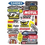 Sarissa Araba, Motosiklet, Bisiklet, Kask Sponsor Sticker Seti, Çıkartma Etiketi A8047 Model