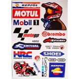 Sarissa Araba, Motosiklet, Bisiklet, Kask Sponsor Sticker Seti, Çıkartma Etiketi A8052 Model