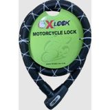 Sarissa Bisiklet Xbyc 84905C 1,5 Metre Pvc Örme 12X1500mm Halat Kilit Anahtarlı Yüksek Güvenlikli Motosiklet Kilidi