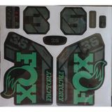 Sarissa Fox 36 Bisiklet Maşa Etiketi, Kask Sticker Seti, Çıkartma Etiketi Yeşil