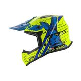 Sarissa SWAY 618 Bunny Çocuk Cross Kaskı Bisiklet Motosiklet Enduro Kask L Beden Sarı Mavi Çocuk Kaskı