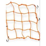 Sarissa TEX 2010 Ahtapot Motosiklet Kancalı Kask Filesi Evrensel Kask Filesi Plastik Kancalı 40 X 40 Cm Turuncu