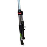 Sarissa ZOOM M/LO 26" Jant Kilitli Bisiklet Maşası 1-1/8 QR Amortisörlü Maşa V-fren Disk Fren Uyumlu Siyah Yeşil