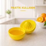 Sariva Home Narenciye Sıkacağı Limon Portakal Sıkma Aparatı Hazneli Çekirdek Ayırıcı Saklama Kabı