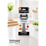 Sariva Home Solingen Sebze ve Meyve Soyacağı Paslanmaz Çelik Keskin Bıçaklı Ergonomik Patates Havuç Salatalık Elma Soyacak
