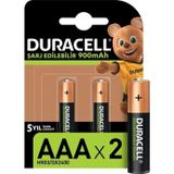Şarj Edilebilir Kalem Pil AAA Kalem Piller, 2 Adet 900mAh Pil - 900mAh şarjlı pil kalem pil aaa - 900 mAh şarjlı pil kalem pil AAA (İNCE KALEM PİL ŞARJLI)