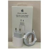 Şarj İphone 11 12 13 14 Pro Max Uyumlu 25W Hızlı Aleti Kablo+Başlık Beyaz