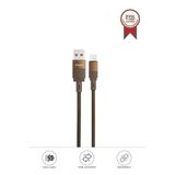 Şarj Kablosu Usb To Lightning Data Kablo U18 Kahverengi
