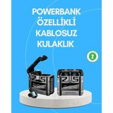 Şarj Kutulu Kablosuz Bluetooth Kulak Içi Spor Kulaklık ( Lisinya )