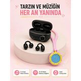 Şarj Kutulu Kablosuz Kulaklık Ve Pembe Çanta Charm Saat İkili Fırsat Paketi
