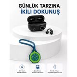 Şarj Kutulu Kablosuz Kulaklık Ve Yeşil Askılı Analog Çanta Saati Avantajlı İkili Set
