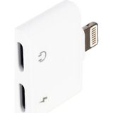 Şarj ve Kulaklik Çoklayici Çevirici Adaptör Lightning To 2 x Lightning - 1 GB - 00-Siyah - Beyaz - Option-1