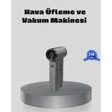 Şarjlı 130000 Rpm Hava Üflemeli ve Vakumlu Araç Ev Temizlik Makinesi - 8366-9513 - Çok Renkli