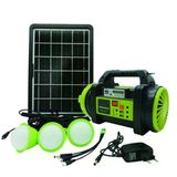 Şarjlı 30 W Solar Şarjlı Ev Aydınlatma Seti Radyo Fan Powebank Ws-5683