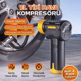 Şarjlı 3600 Mah Oto Araç Hava Kompresörü / Motosiklet / Scooter / Bisiklet Araç Lastik Pompası