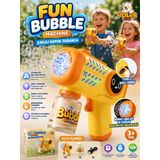 Şarjlı Baloncuk Tabancası Işıklı Otomatik Köpük Balon Makinesi Bubble Gun