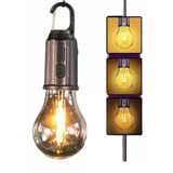 Şarjlı Dekoratif Kamp Lambası Askılı Ampul Led Işık Type-C Girişli Mir03095973