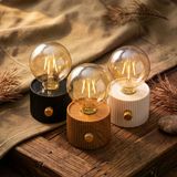 Şarjlı Dekoratif Masa Lambası - Kademesiz Dimmer - Bağlantılı