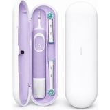 Şarjlı Diş Fırçası Için Saklama Kabı - Sadece Oral-B Pro 1, Vitality Pro, Vitality ve Starter Pack Serisine Özel Diş Fırçası Seyahat Kutusu (Lila)