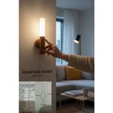 Şarjlı Dokunmatik LED Aplik – Kablosuz kullanım, yatak başı ve başucu için ideal led duvar lambası.