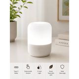 Şarjlı Dokunmatik Led Gece Lambası, 3 Renk Işık, Type-C Şarjlı, Taşınabilir Masa Lambası, Bebek Odası Ve Yatak Odası, 3 Color Light (Sıcak / Doğal / Beyaz Işık)