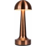 Şarjlı Dokunmatik Metal Masa Lambası Bronz Red | 3 Renk Işık, Ayarlanabilir Parlaklık, Kablosu - Beyaz - Gold - Çok Renkli