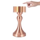 Şarjlı Dokunmatik Ve Ayarlı 3 Işık Modlu LED Gece Lambası.Otel Restorant Bar Kafe Yemek Masası İçin (Rosegold)