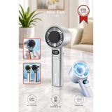 Şarjlı El Vantilatörü 120 Hız Ayarlı Taşınabilir Mini Fan F21 Beyaz