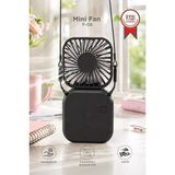 Şarjlı El Vantilatörü 3 Kademeli Taşınabilir Mini Fan F05 Siyah