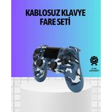 Şarjlı Kablosuz Ps4 Oyun Kolu Titreşimli Hassas Kontrol ( Lisinya )
