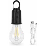 Şarjlı Kamp Ampulü Usb Type-C Girişli Asılabilir Led Ampul 3 Modlu Işık Gün Işığı Kamp Lambası Taşınabilir Acil Durum Işığı Kancalı Ampul Outdoor Kamp Aydınlatma