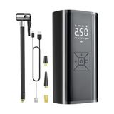 Şarjlı Lastik Şişirme Hava Kompresörü - 150 PSI Geniş Hava Şişirme Kapasitesi, 6000 mAh Uzun Şarj Ömrü, Lcd Ekranlı Basınç Takibi, Powerbank Olarak Kullanılabilir, Tekerlek Lastik Şişirme Pompası