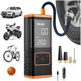 Şarjlı Lastik Şişirme Hava Kompresörü - 150 PSI Geniş Hava Şişirme Kapasitesi, Uzun Şarj Ömrü, Dijital Ekranlı Gösterge, Otomatik Kapanma, Hızlı Hava Şişirme, Tekerlek Lastik Şişirme Pompası