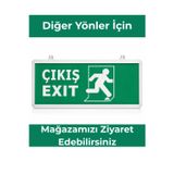 Şarjlı LED Acil Çıkış Armatürü Exit Tabelalı | Elektrik Kesintisinde Otomatik Devreye Giren