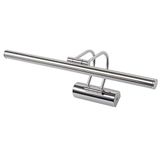 Sarjlı LED Flüt Resim Aplik | 8W | 3200K Gün Işığı | 50cm | Duvar Tipi Ayna/Tablo Üstü Dekoratif Işık | IP20 İç Mekan Kullanım (Krom Kasa)