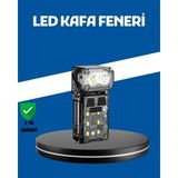 Şarjlı LED Kafa Lambası Manyetik Klipsli El Sensörlü Çok Fonksiyonlu Midastech - Çok Renkli