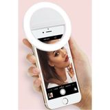 Şarjlı LED Selfie Işığı LED Ring Light Halka Telefon Işığı 36 LED 3 Kademeli Video Işığı Resim