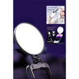Şarjlı LED Selfie Video Kamera Işığı Tripod Uyumlu ve Mandallı 3000-9000 Kelvin Dimmer Ayarlı
