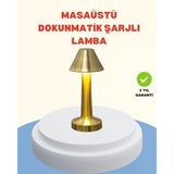 Şarjlı Masa Lambası 3 Işık Modu Kademesiz Karartma Metal Gövde Mir71061658